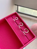 Trio Argolas Cravejadas