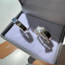 Alianças Chanfradas + Anel Romance