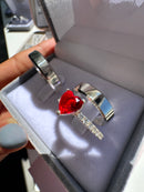 Alianças Chanfradas + Anel Romance