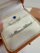 Alianças Chanfradas Mini + Anel Lilly